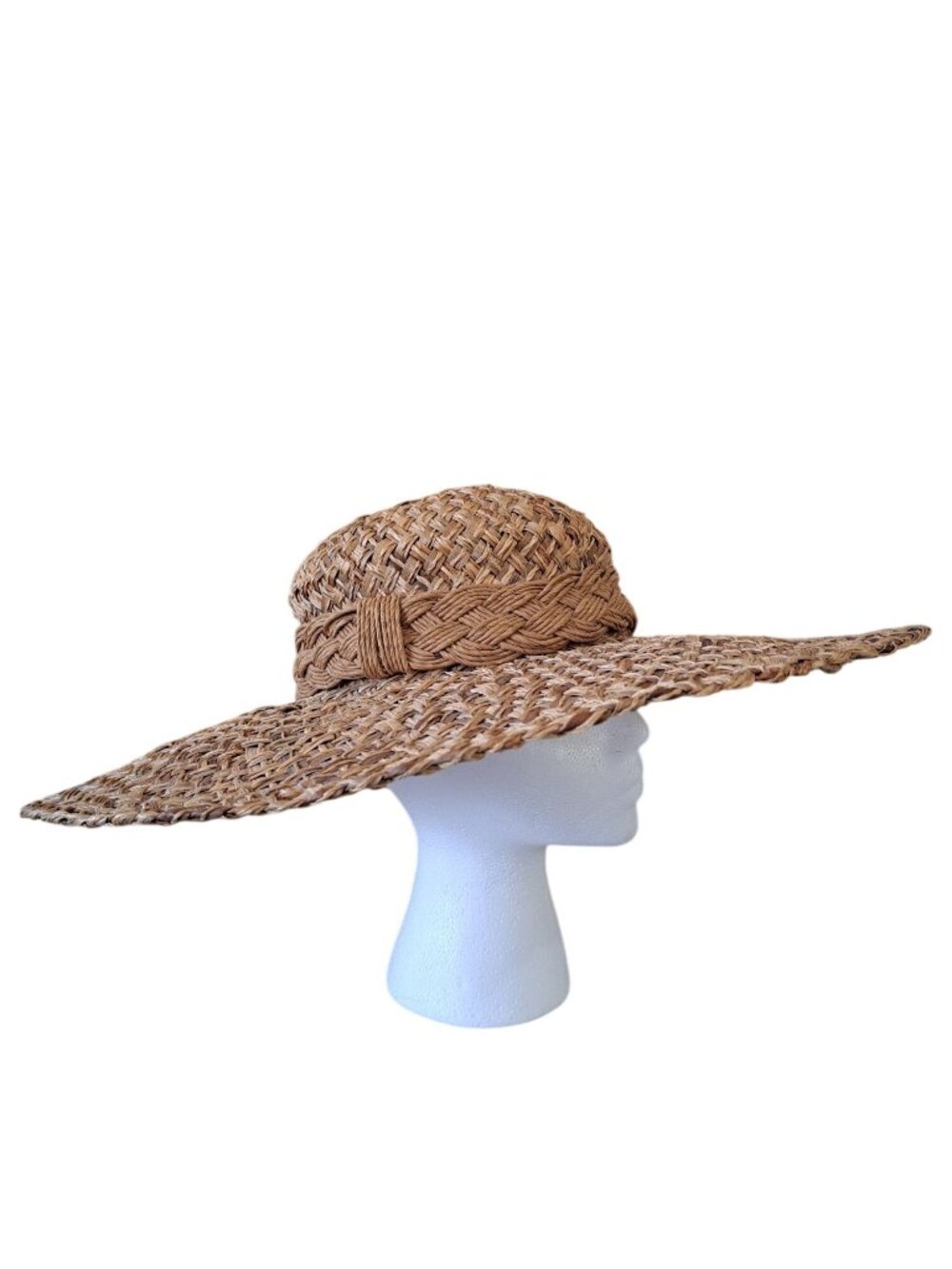 Jennifer Moore Womens Wide Brim Natural Fiber Woven Straw Sun Hat Philippines
